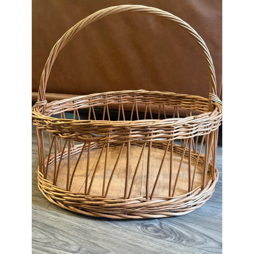 Vintage Willow Garden Trug Basket 18